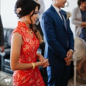 Chinese Wedding Tea Ceremony Dress